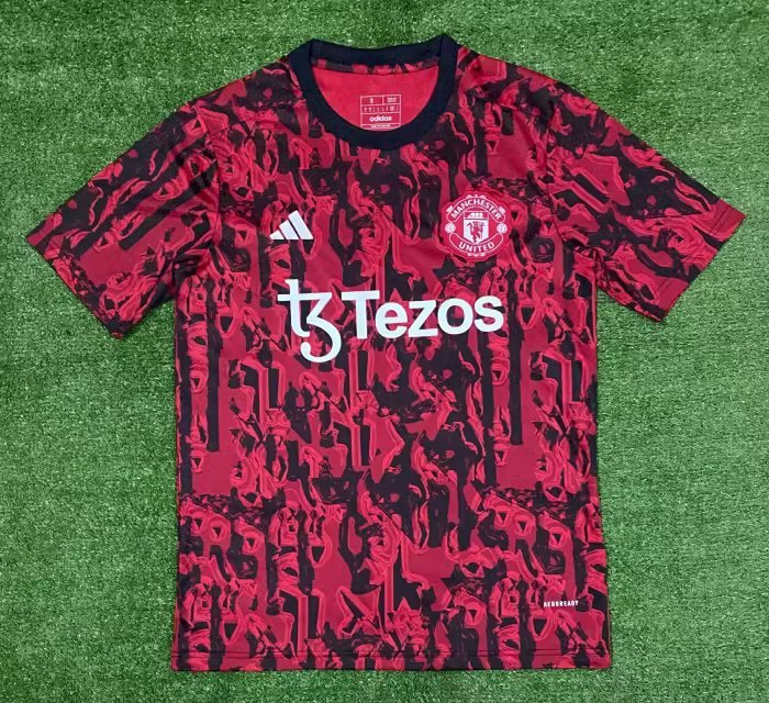 AAA Quality Manchester Utd 23/24 Red/Black Training Jersey